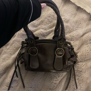 Mini brown faux leather Aldo bag, Great condition, never used